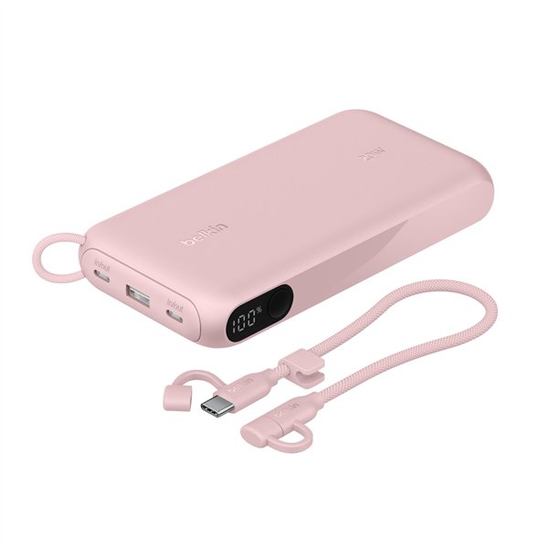 Belkin Powerbank con Display 20W 20.000mAh USB-C rosa  BPB028hqPK