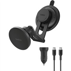 Belkin Magn.kabelloses Kfz-Lade- gerät Qi2 m.Halterung WIC013hqBK 2