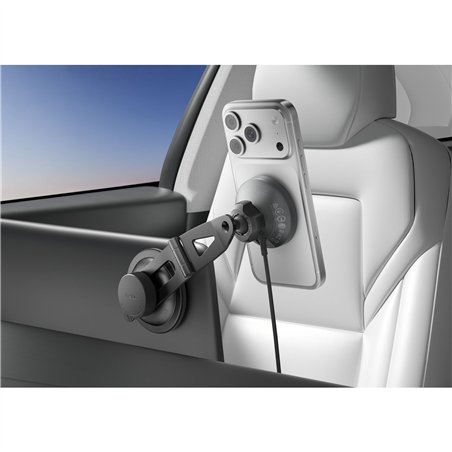 Belkin Magn.kabelloses Kfz-Lade- gerät Qi2 m.Halterung WIC013hqBK