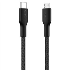 Belkin USB-C/Micro-USB Kabel  1m geflochten, schwarz CAB026hq1MBK 2