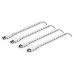 1x2 Belkin intrecc. cavo PVC. 1m USB-C/USB-C bia. CAB004bt1MWH2PK