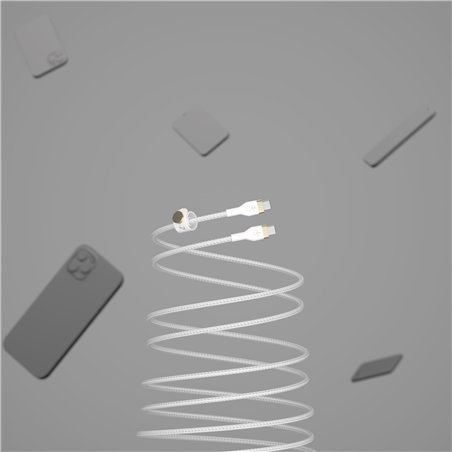 Belkin Flex USB-C/USB-C fino 60W 3m, bian. CAB011bt3MWH