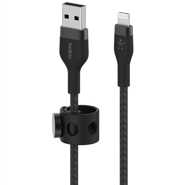 Belkin Flex Lightning/USB-A 1m mfi cert., nero CAA010bt1MBK