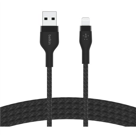 Belkin Flex Lightning/USB-A 1m mfi cert., nero CAA010bt1MBK