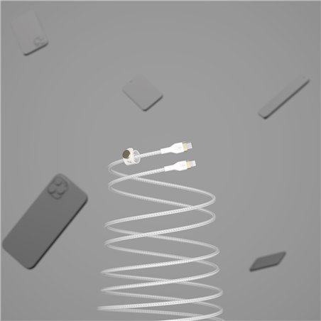 Belkin Flex Lightning/USB-C 15W 1m mfi.cert. bian. CAA011bt1MWH