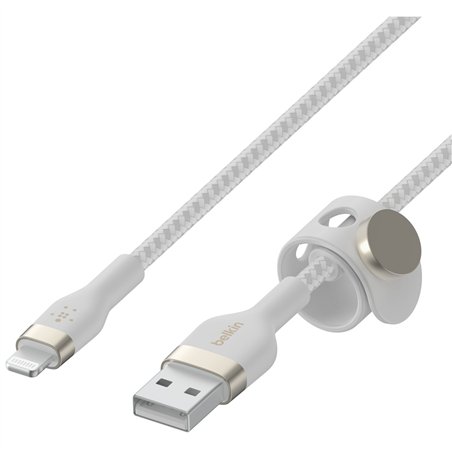 Belkin Flex Lightning/USB-A 3m mfi cert., bian. CAA010bt3MWH
