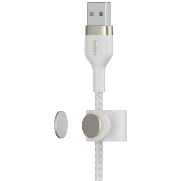 Belkin Flex Lightning/USB-A 2m mfi cert., bian. CAA010bt2MWH