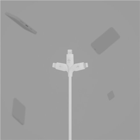 Belkin Flex Lightning/USB-A 2m mfi cert., bian. CAA008bt2MWH