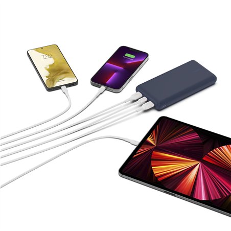 Belkin Powerbank 20.000mAh blu 15W+USB-A/C cavo 15cm BPB012BTBL