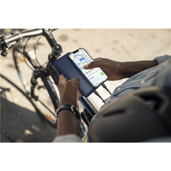 Belkin Powerbank 20.000mAh blu 15W+USB-A/C cavo 15cm BPB012BTBL