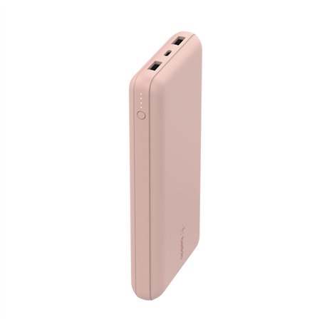 Belkin Powerbank 20.000mAh rosa 15W+USB-A/C cavo 15cm BPB012btRG