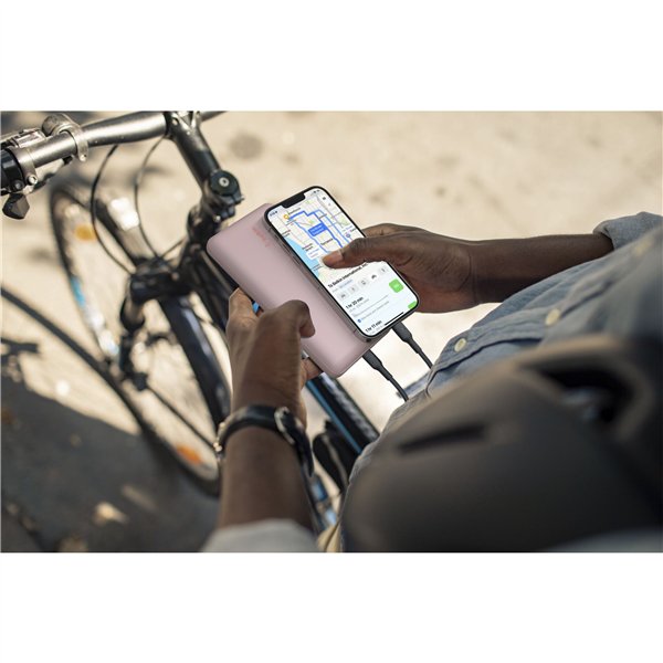 Belkin Powerbank 20.000mAh rosa 15W+USB-A/C cavo 15cm BPB012btRG