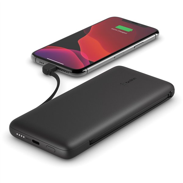 Belkin Power Bank 18W 10.000mAh USB-C+cavo Light.ner.BPB006BTBLK