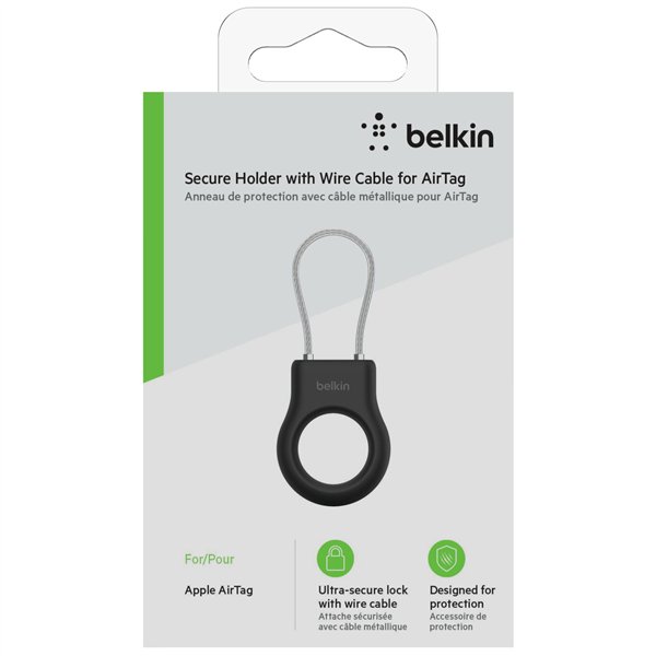 Belkin Secure Holder filo metal. Apple AirTag, nero MSC009btBK