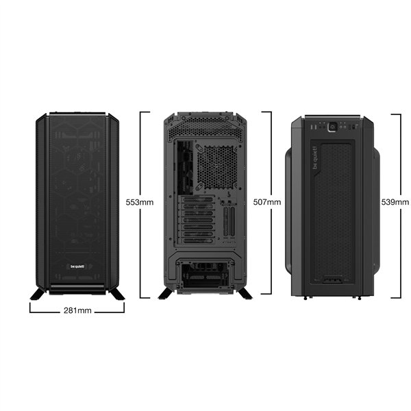 be quiet! SILENT BASE 802 nero corpo