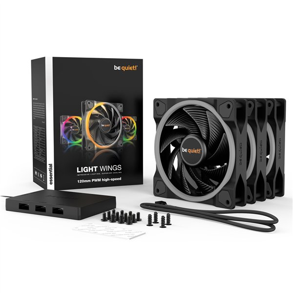 be quiet! Light Wings 120mm PWM alta verlocità triple pack