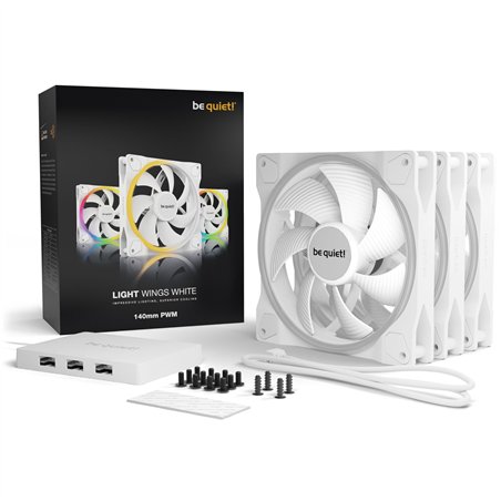be quiet! Light Wings bianco 140mm PWM Triple-Pack
