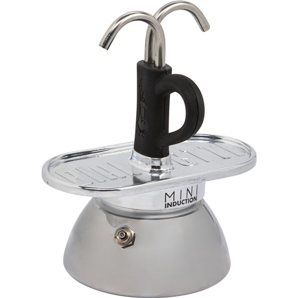 Bialetti Mini Express Induction con 2 tazze nero
