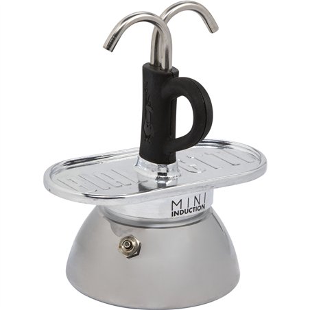 Bialetti Mini Express Induction con 2 tazze nero