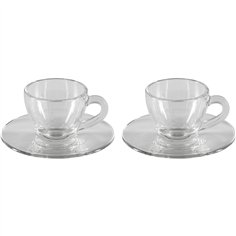 Bialetti Moka-Cup Set Glass ISTITUZIONALE 2 Cups