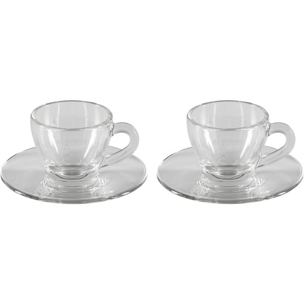 Bialetti Moka-Cup Set Glass ISTITUZIONALE 2 Cups