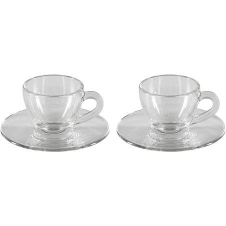 Bialetti Moka-Cup Set Glass ISTITUZIONALE 2 Cups