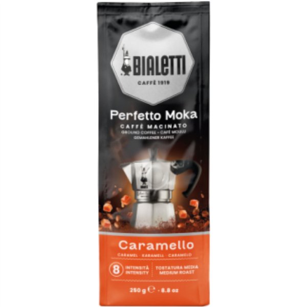 Bialetti Perfetto Moka caramello macinato 250 g