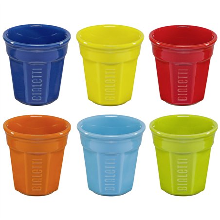 Bialetti set tazzine da caffé multicolor 6 pz.