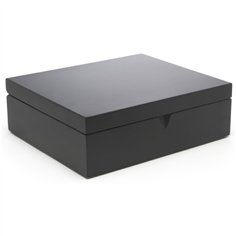 Bredemeijer contenitore bustine da tè c.6 scomparti, nero 184006