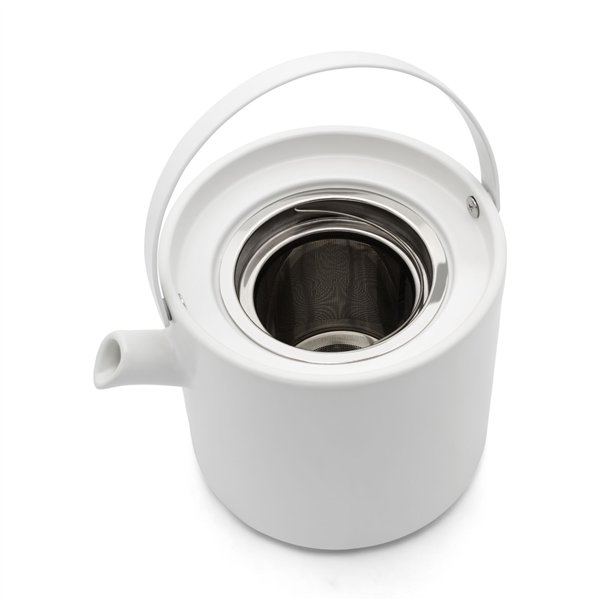 Bredemeijer set da tè Umea 1,2L bianco con scalda teiera 142010