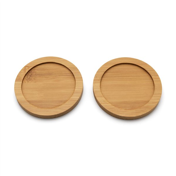 1x2 Bredemeijer set tazze da tè bian. 200ml sottob. bambù 142013