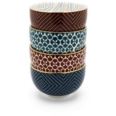 Bredemeijer tazza tè  Pucheng set 4 porcell.petr./rosso 153021