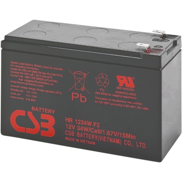 PowerWalker 12V/9Ah CSB VRLA Batterie al piombo-gel