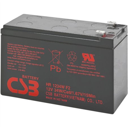 PowerWalker 12V/9Ah CSB VRLA Batterie al piombo-gel