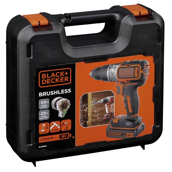 Black & Decker BL188KB-QW Trapano avvitatore a percussion.
