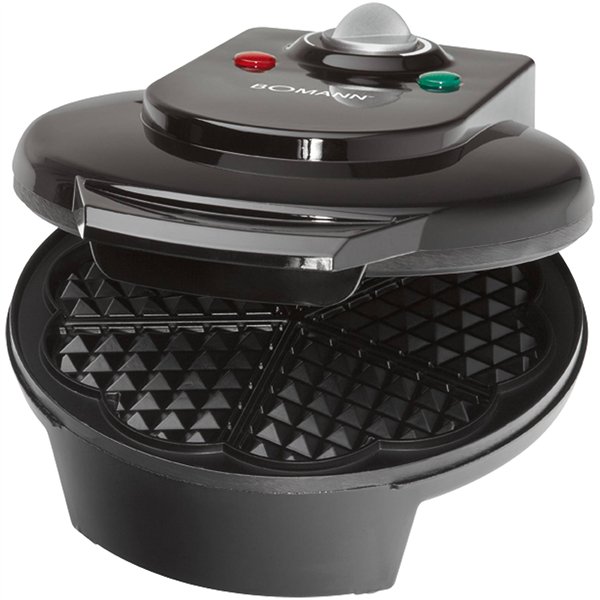 Bomann WA 5018 CB nero macchina per waffle cuore