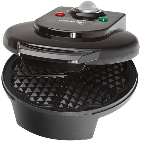 Bomann WA 5018 CB nero macchina per waffle cuore