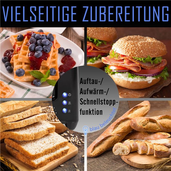 Bomann TA 6065 CB nero tostapane 2 fette