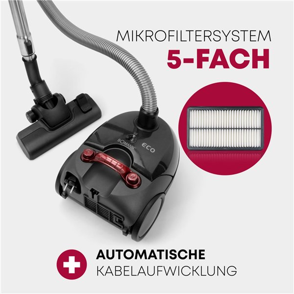 Bomann BS 9019 CB N antracite/rosso