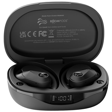 Boompods Sportpods Ocean TWS nero