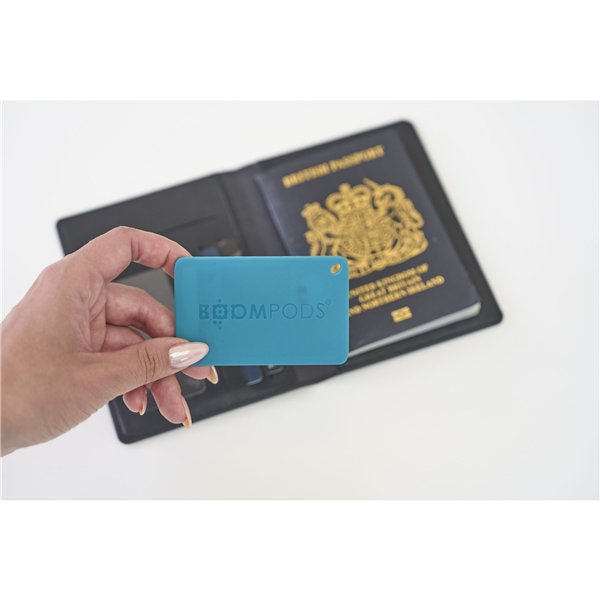 Boompods Boomcard ricaricab. Ocean blu