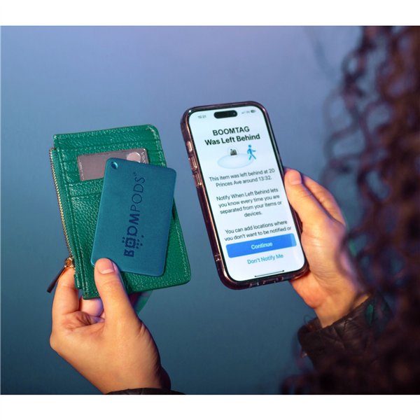 Boompods Boomcard ricaricab. Ocean blu