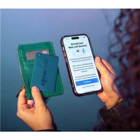 Boompods Boomcard ricaricab. Ocean blu