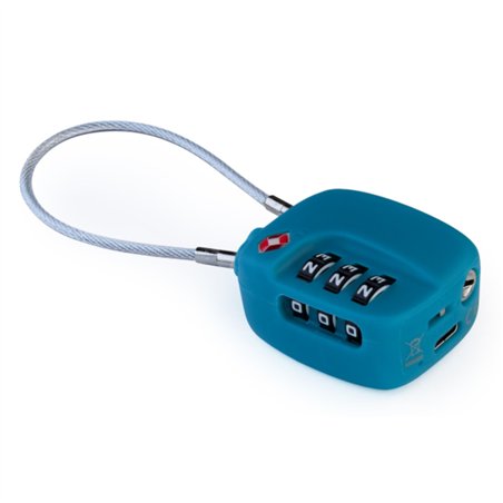 Boompods LOCK TSA Bag Tracker Ocean Blue