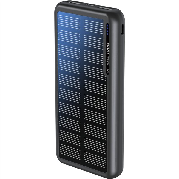 Boompods Obi 10,000mAh Solar Powerbank - nero