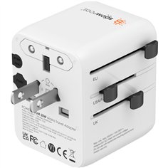 Boompods World Travel Plug 20W White 2