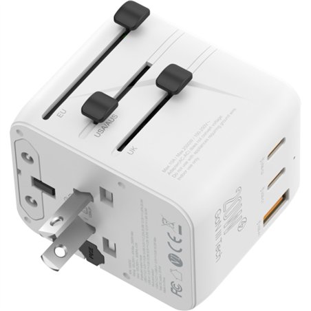 Boompods World Travel Plug 20W White