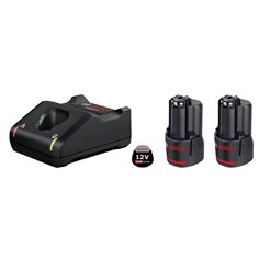 Bosch 2x 3.0Ah, GAL 12V-40 batt.