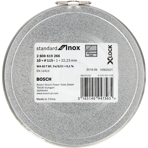 Bosch X-LOCK mola da taglio 10x115 1mm standard Inox