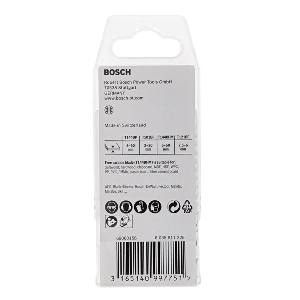 Bosch lama per segh. set 15 pz. legno e metallo